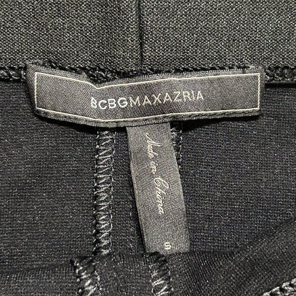BCBGMAXAZRIA Shelby Black Faux Leather Panel Leggings Small BCBG NYE Night Out - Picture 6 of 10